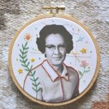 χειροποίητο κέντημα thread jar σπουδαίες γυναίκες great women Katherine Johnson