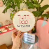 χειροποίητο κέντημα σε τελάρο μπάτσοι thread jar