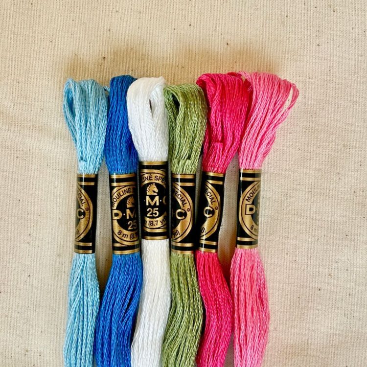 κλωστές κεντήματος dmc μουλινές thread jar